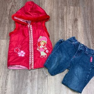 Strawberry shortcake girls clothes lot